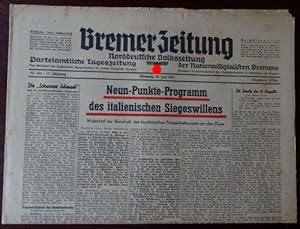 Bremer Zeitung - Norddeutsche Volkszeitung. Parteiamtliche Tageszeitung. Nr. 164. 16. Juni 1943. ...