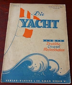 Bild des Verkufers fr Die Yacht. Vereinigt mit Motorschiff und Motorboot. Heft 9 - 1937. zum Verkauf von Antiquariat Ralf Rindle