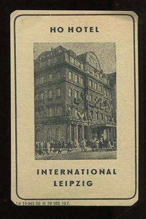 Kofferaufkleber: HO Hotel International - Leipzig.