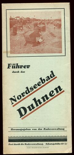 Image du vendeur pour Fhrer durch das Nordseebad Duhnen. mis en vente par Antiquariat Ralf Rindle