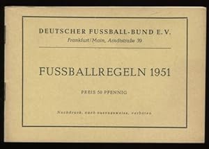 Bild des Verkufers fr Fussballregeln 1951. zum Verkauf von Antiquariat Ralf Rindle
