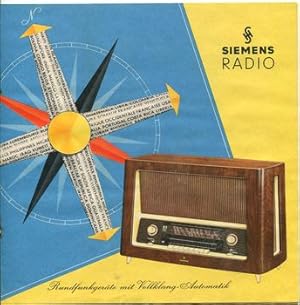 Imagen del vendedor de Siemens Radio. Rundfunkgerte mit Vollklang-Automatik. 1957. a la venta por Antiquariat Ralf Rindle