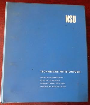 Bild des Verkufers fr NSU Technische Mitteilungen 1964 - 1968. zum Verkauf von Antiquariat Ralf Rindle