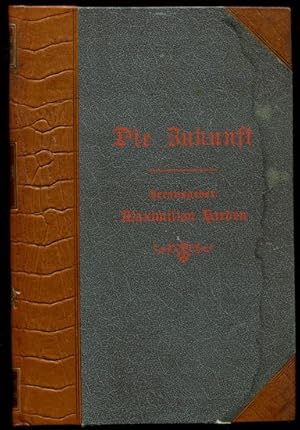 Die Zukunft. Wochenzeitschrift. 104. Band. Jahrgang 1919. Enthält die Ausgaben von Januar bis Mär...