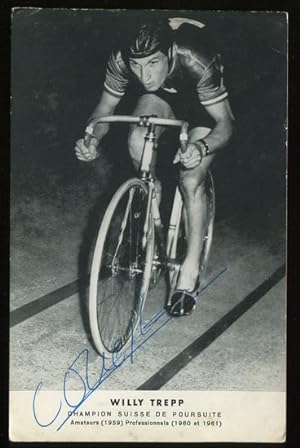 Willy Trepp - Fotokarte mit Autogramm.