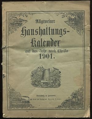Allgemeiner Haushaltungs-Kalender auf das Jahr Christi 1901. Für die Regierungsbezirke Stade, Lün...