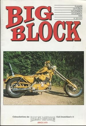 Big Block - Clubnachrichten des Harley-Davidson Club Deutschland e. V. Ausgabe 4 - 1999.