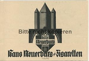 Seller image for Werbeanzeige: Haus Neuerburg Zigaretten, Kln - 1924. Grafik: H. R. Erdt / F. Kkenthal. for sale by Antiquariat Ralf Rindle