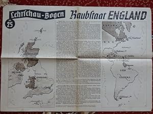 Lehrschau-Bogen Nr. 25: Raubstaat England. Nr. 25a: Raubstaat England.