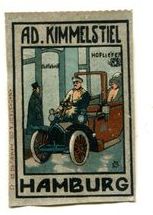 Reklamemarke: Ad. Kimmelstiel, Hamburg.