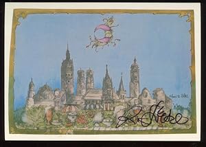 Imagen del vendedor de Postkarte: Stadt Munichen. Mit Autogramm. a la venta por Antiquariat Ralf Rindle