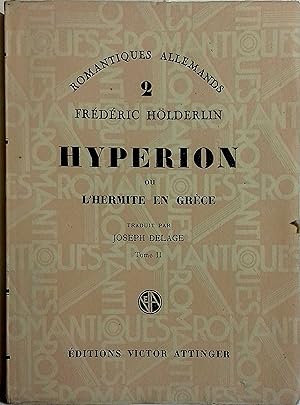 Image du vendeur pour Hyprion, ou l'hermite en Grce. Tome II seul. mis en vente par Librairie Et Ctera (et caetera) - Sophie Rosire