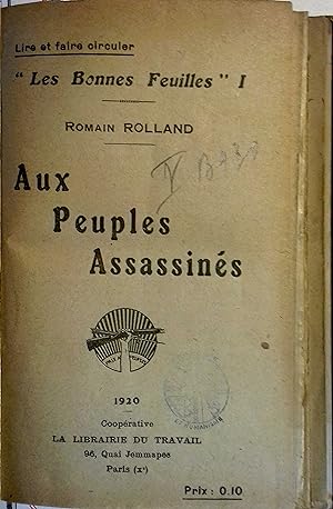 Recueil des 20 premières brochures de cette collection. Romain Rolland, Béranger, Tolstoï, Gorki,...