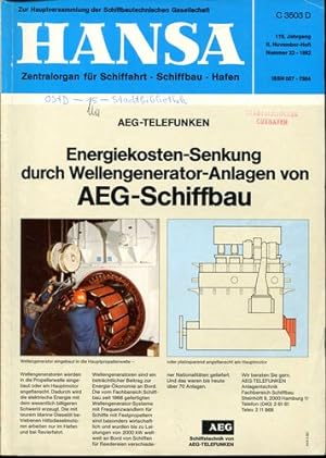 Hansa. Zentralorgan für Schiffahrt - Schiffbau - Hafen. Nr. 22. 1982.