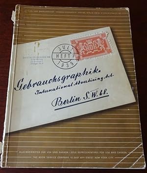 Gebrauchsgraphik. Monatsschrift zur Förderung künstlerischer Reklame. 16. Jahrgang 1939 - Heft 7....