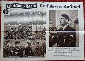 Lehrschau-Bogen Nr. 9: Der Führer an der Front. Nr. 9a: Und die anderen.