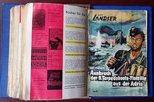 Der Landser. Kleinband. Heft 86, 87, 88, 89, 93, 95, 96 im Sammelordner.