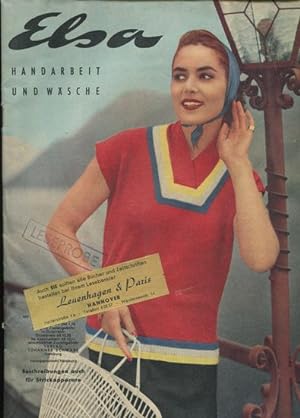 Imagen del vendedor de Elsa - Handarbeit und Wsche. Nr. 7 - 1958. Mit Arbeitsheft und Schnittmusterbogen. a la venta por Antiquariat Ralf Rindle