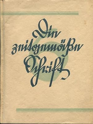 Die zeitgemäße Schrift. Heft 6, Oktober 1928.