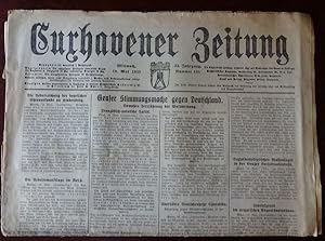 Bild des Verkufers fr Cuxhavener Zeitung: Mittwoch, 10. Mai 1933. Schlagzeile: Genfer Stimmungsmache gegen Deutschland. zum Verkauf von Antiquariat Ralf Rindle