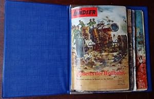 Der Landser. Kleinband. Heft 158, 160, 161, 168 im Sammelordner.