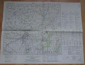 Dachau - L 7734. Topographische Karte. Maßstab: 1 : 50.000. Serie M 745. Ausgabe 1-DMG.