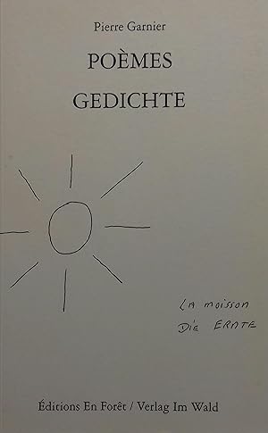 Image du vendeur pour Pomes. Gedichte. mis en vente par Librairie Et Ctera (et caetera) - Sophie Rosire