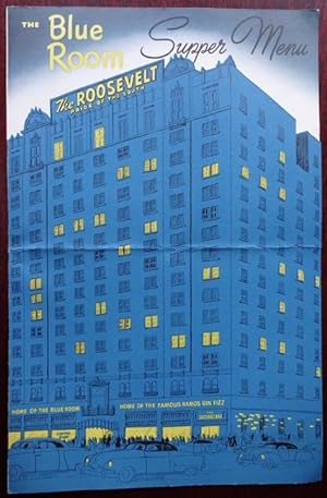The Blue Room - Menu Card 1960