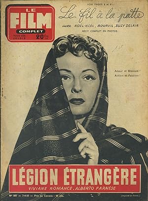 Le Film complet N° 507. Légion étrangère, film de Basilio Franchina. Avec Viviane Romance en couv...