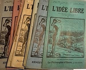 L'idée libre. 13e année - 4e série - 10 numéros sur 12. Il manque juillet et septembre. Revue men...