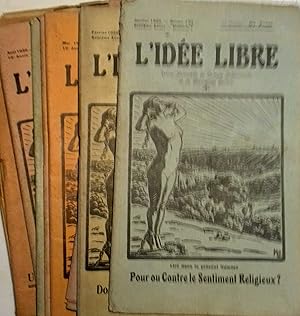 L'idée libre. 16e année - 10 numéros sur 12. Il manque avril et décembre. Revue mensuelle de cult...