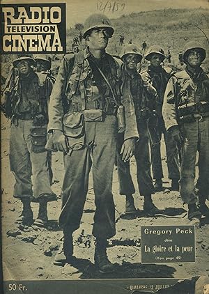 Radio-Télévision-Cinéma. Gregory Peck en couverture. 12 juillet 1959.
