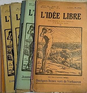 L'idée libre. 15e année - 5e série - Année complète (12 numéros). Revue mensuelle de culture indi...