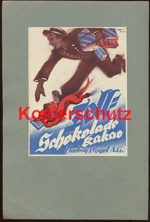 Bild des Verkufers fr Werbeanzeige: Tell Schokolade Kakao - 1922. Grafik: Werner Petzold, Dresden. zum Verkauf von Antiquariat Ralf Rindle