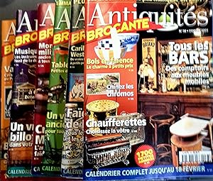 Antiquité brocante, Arts et traditions. Année 2001 incomplète. Numéros 38 à 48. Il manque le numé...