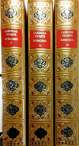 Mémoires du Cardinal de Retz. En 3 volumes.