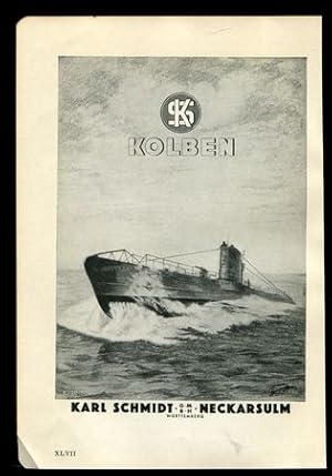 Imagen del vendedor de Werbeanzeige: SK Kolben - U-Boot - 1941. a la venta por Antiquariat Ralf Rindle