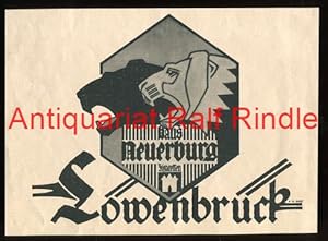 Seller image for Werbeanzeige: Haus Neuerburg Zigaretten: Lwenbrck - 1921. for sale by Antiquariat Ralf Rindle