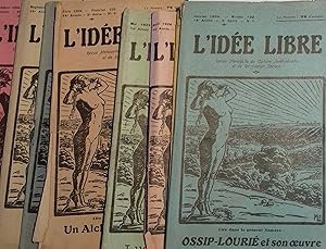 L'idée libre. 14e année - 5e série - 9 numéros sur 12. Il manque mars, août et octobre. Revue men...