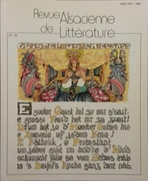 Revue alsacienne de littérature N° 36. 4e trimestre 1991.