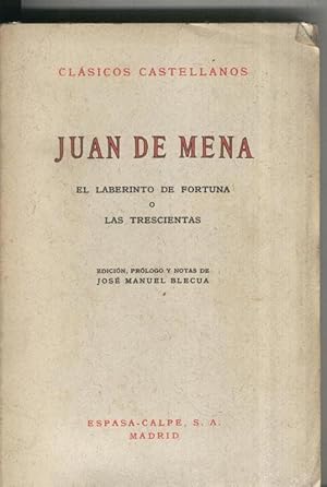 Imagen del vendedor de Clasicos Castellanos numero 119: El laberinto de fortuna o Las trescientas a la venta por El Boletin