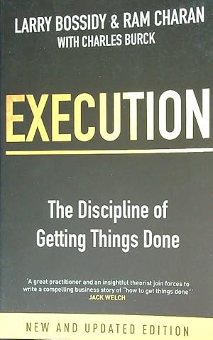 Immagine del venditore per Execution: The Discipline of Getting Things Done venduto da Miliardi di Parole