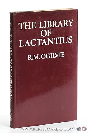Bild des Verkufers fr The Library of Lactantius. zum Verkauf von Emile Kerssemakers ILAB