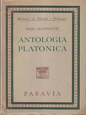 Bild des Verkufers fr Antologia platonica zum Verkauf von Librodifaccia