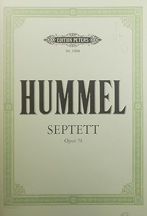 Septett (Septet), Op.74, Flöte, Oboe, Horn, Viola, Violoncell, Contrabass & Pianoforte, Piano Sco...