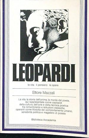 Bild des Verkufers fr Leopardi zum Verkauf von Librodifaccia