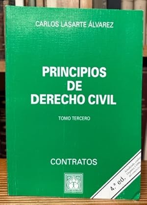 Seller image for PRINCIPIOS DE DERECHO CIVIL. Tomo tercero: CONTRATOS for sale by Fbula Libros (Librera Jimnez-Bravo)