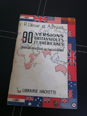 Imagen del vendedor de 90 versions britanniques et amricaines pour les candidats au baccalaurat a la venta por Ammareal