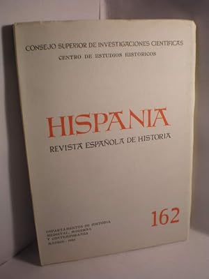 Imagen del vendedor de Hispania. Revista Espaola de Historia 162. 1986 a la venta por Librera Antonio Azorn