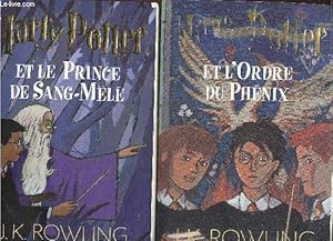 Imagen del vendedor de Harry Potter - lot de 2 ouvrages : tome 5 + tome 6 : l'ordre du phenix + le prince de sang mele a la venta por Le-Livre